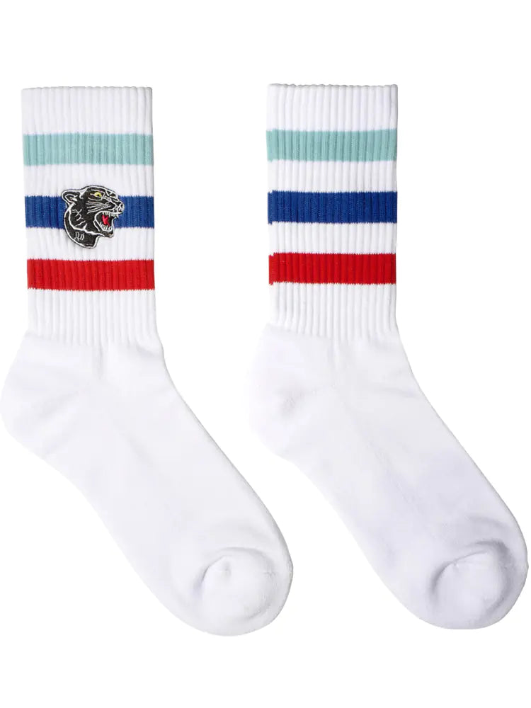 Men's Premium Embroidered Panther Socks