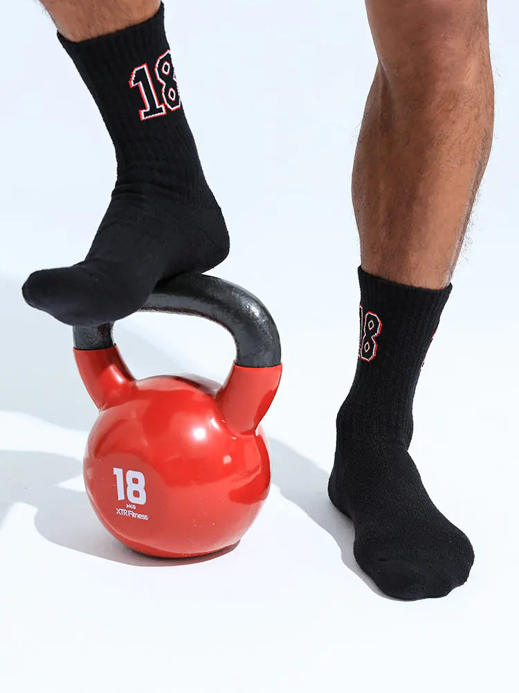 Pro Black Custom-Fit Sport Socks
