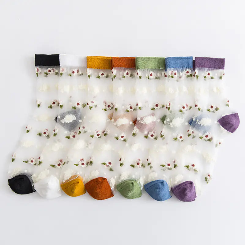 Sheer Elegance Tube Socks