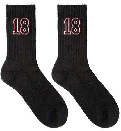 Pro Black Custom-Fit Sport Socks
