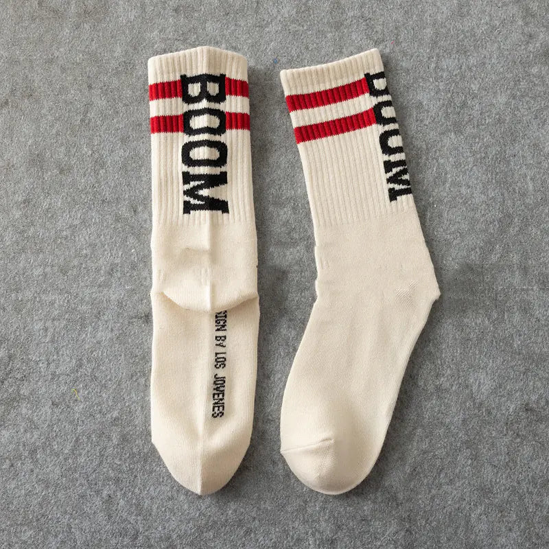 Men's Casual Mid-Calf Cotton Fashion Socks