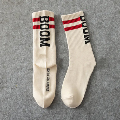 Men's Casual Mid-Calf Cotton Fashion Socks