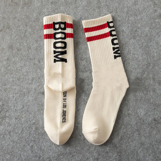 Men's Casual Mid-Calf Cotton Fashion Socks