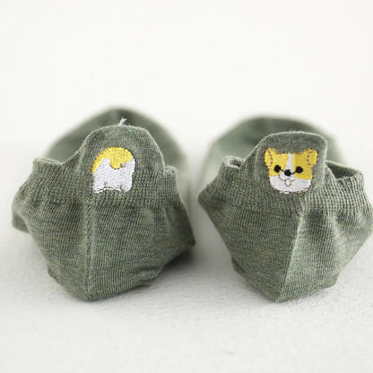 Embroidered Cotton Socks – Cozy Women’s Style