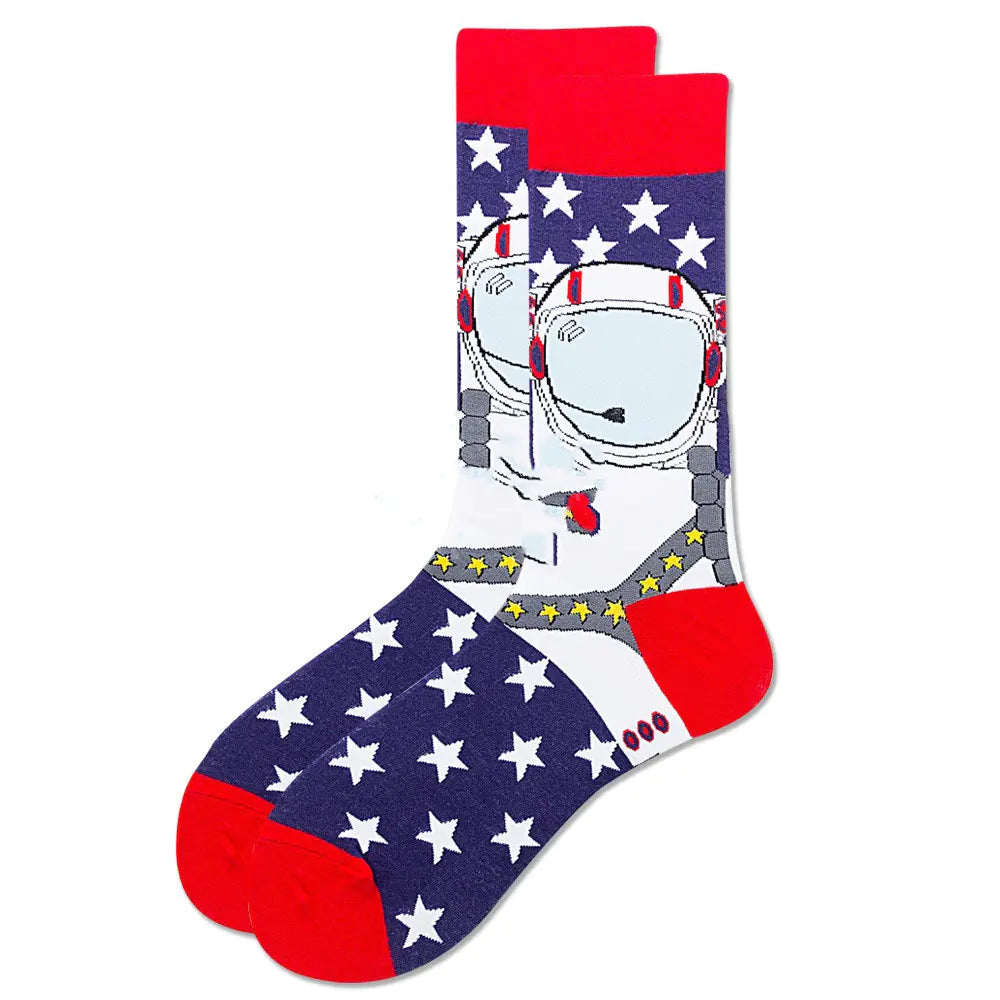 Fun Men's Socks: Hot Dog, Beer & More