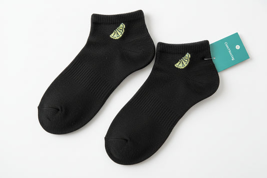 Sweet Fruit Pattern Boat Socks