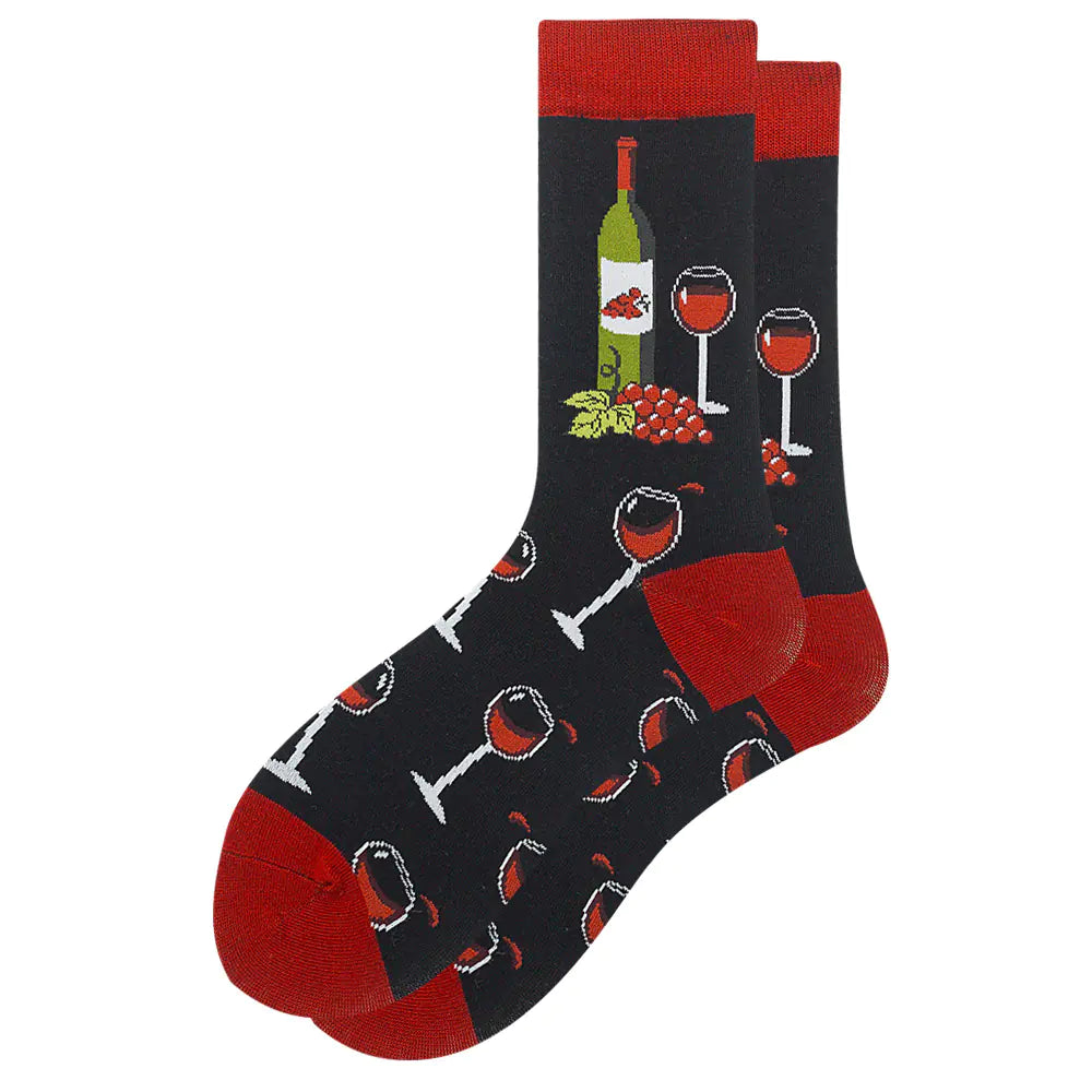 Fun Men's Socks: Hot Dog, Beer & More