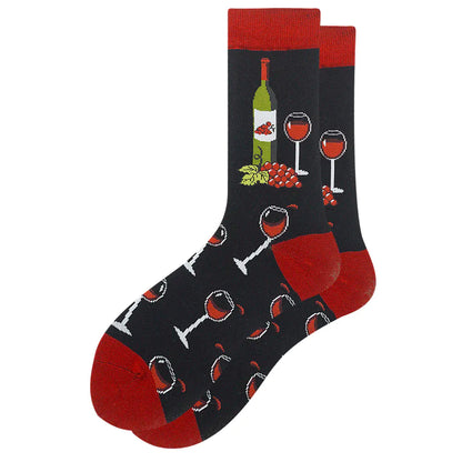 Fun Men's Socks: Hot Dog, Beer & More
