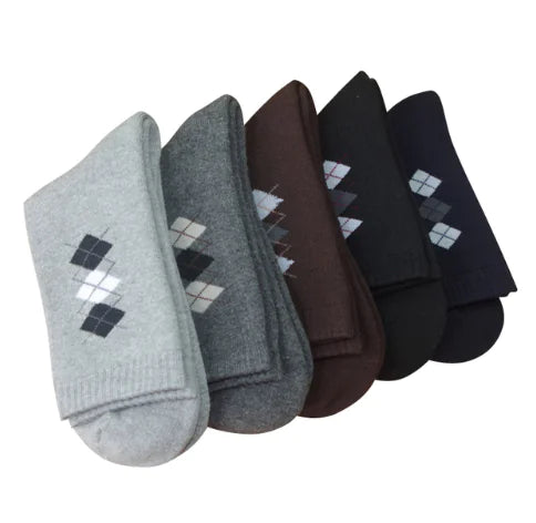 Men's Plush Mid-Calf Towel Socks
