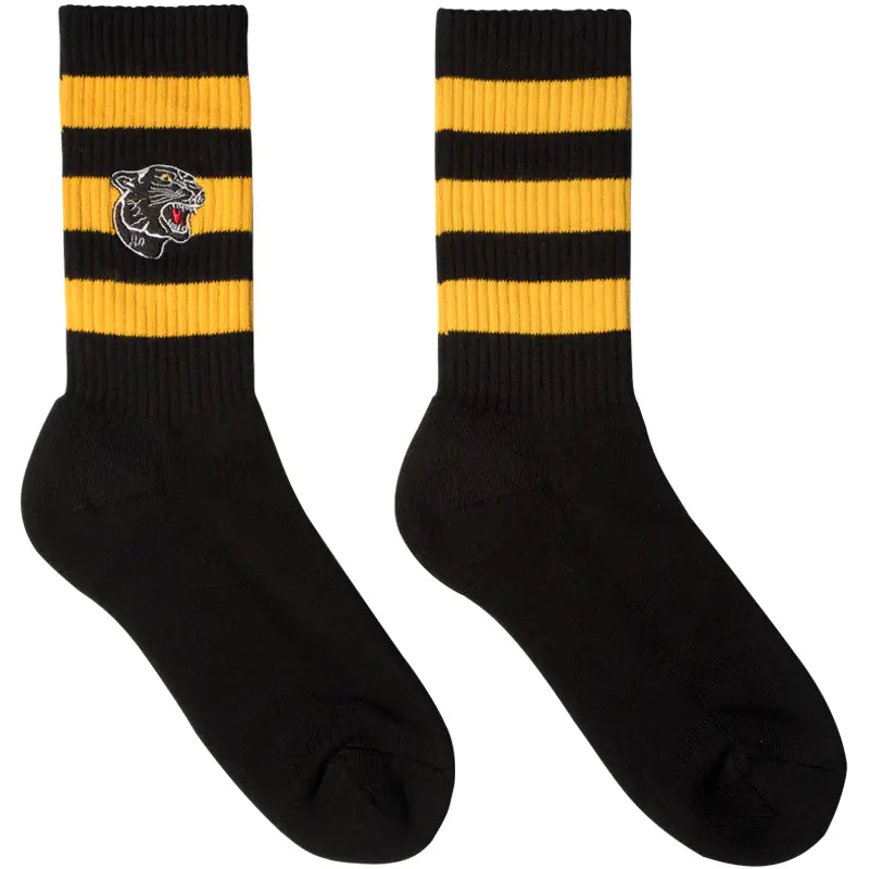 Men's Premium Embroidered Panther Socks
