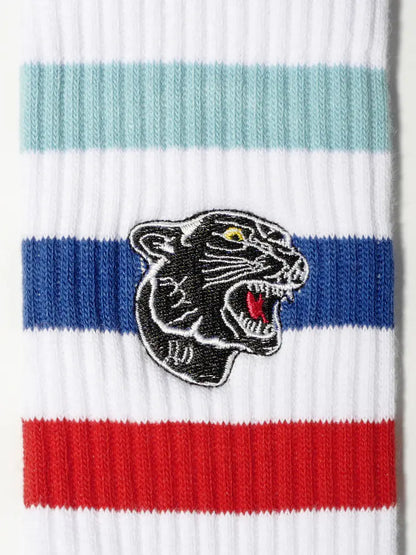 Men's Premium Embroidered Panther Socks