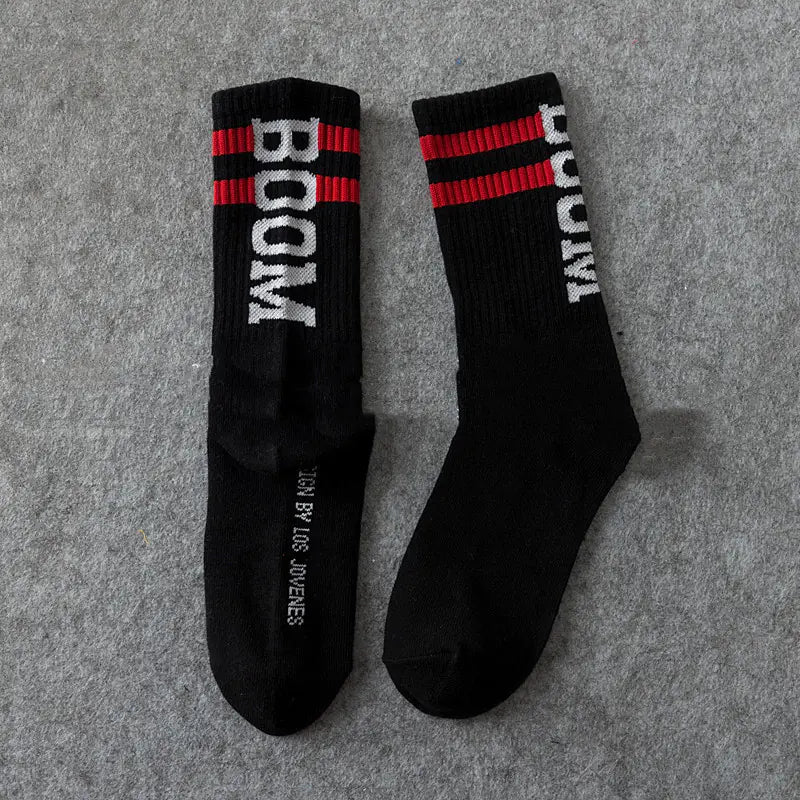 Men's Casual Mid-Calf Cotton Fashion Socks