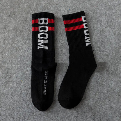 Men's Casual Mid-Calf Cotton Fashion Socks