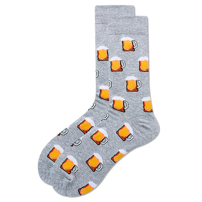 Fun Men's Socks: Hot Dog, Beer & More