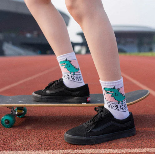 Dino-Monster Skate Socks