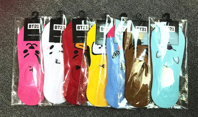 BTS Pop Art Low Cut Socks