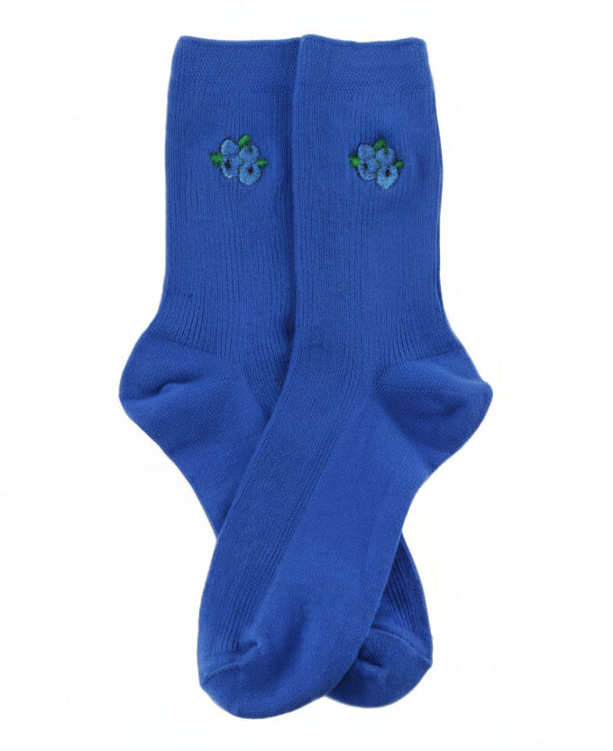 Japanese Cotton Embroidered Long Socks for Women