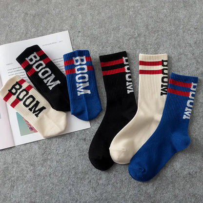 Men's Casual Mid-Calf Cotton Fashion Socks