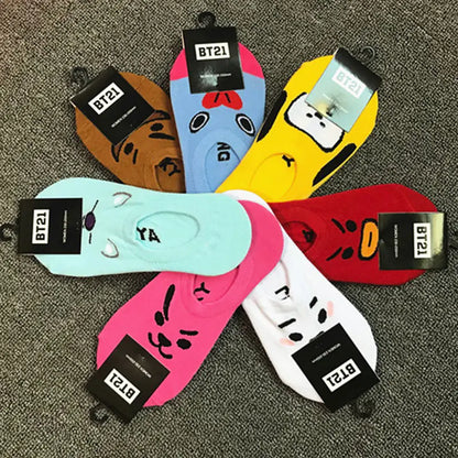 BTS Pop Art Low Cut Socks