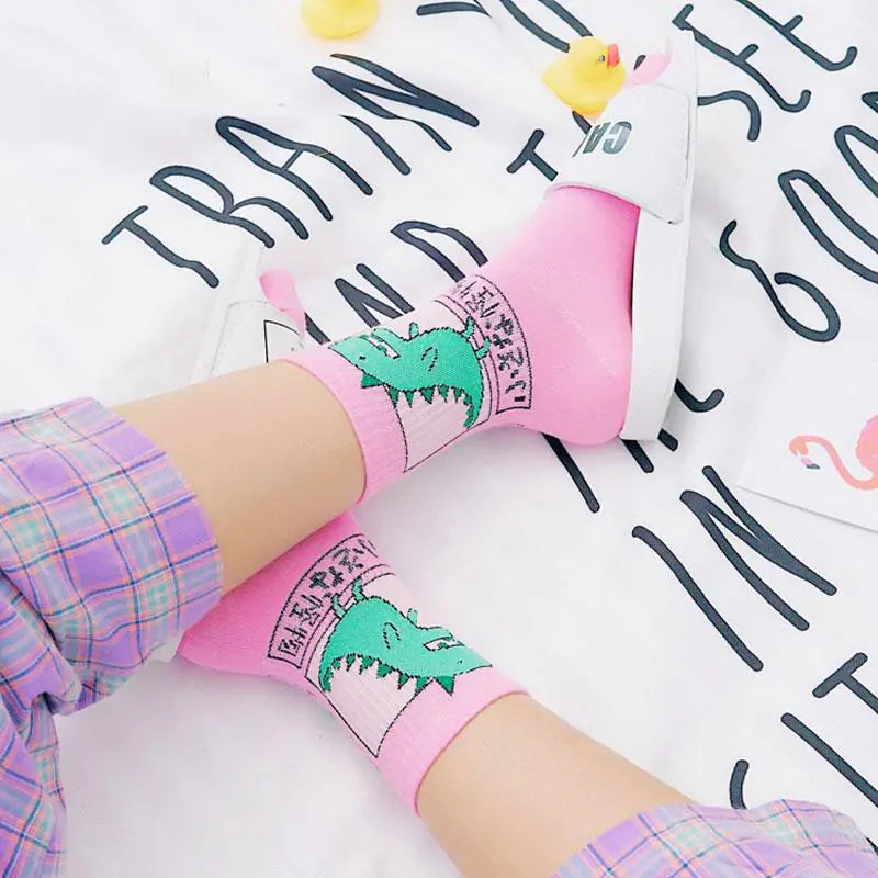 Dino-Monster Skate Socks