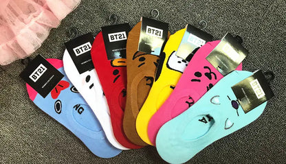 BTS Pop Art Low Cut Socks