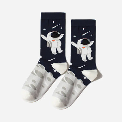 Outer Space Series Cotton In-Tube Socks
