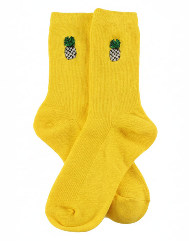 Japanese Cotton Embroidered Long Socks for Women