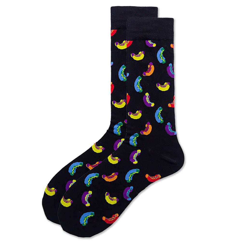 Fun Men's Socks: Hot Dog, Beer & More