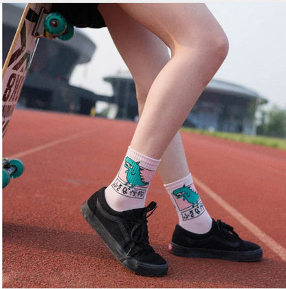 Dino-Monster Skate Socks