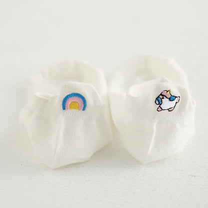 Embroidered Cotton Socks – Cozy Women’s Style